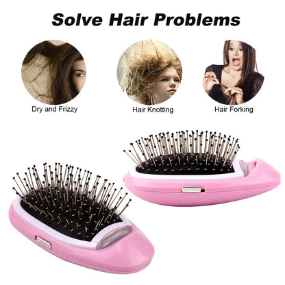 Portable Electric Ionic Hairbrush