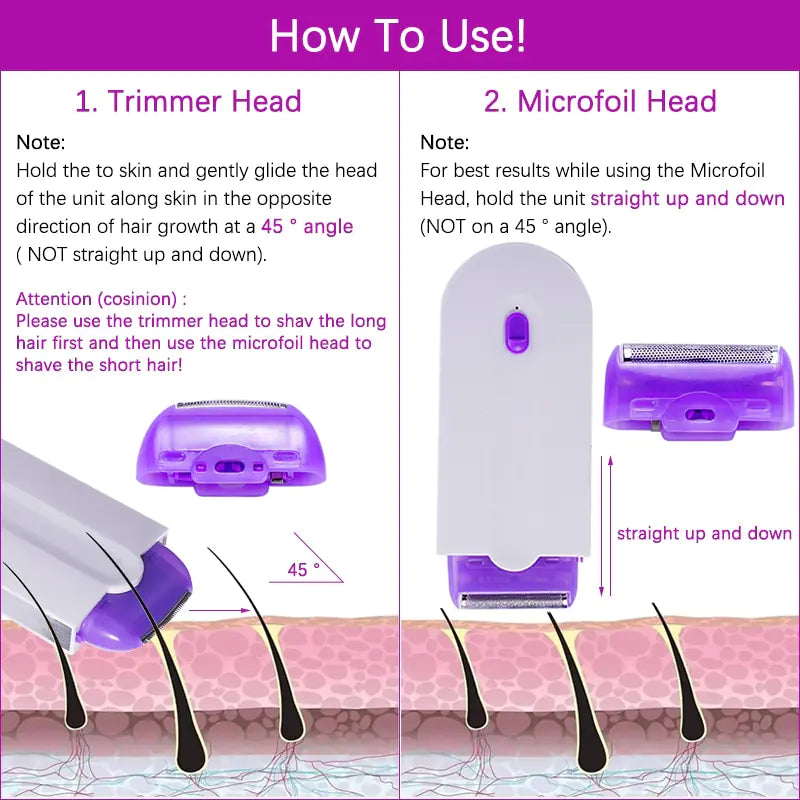 Rechargeable Painless Hair Removal Kit