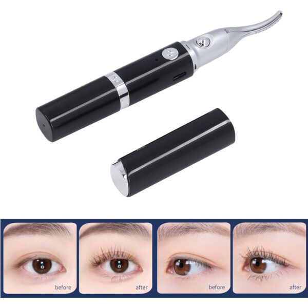 2‑in‑1 Heated Eyelash Curler & Eyebrow Trimmer – Portable Beauty Tool