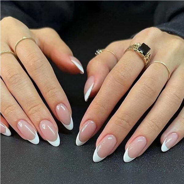 Minimalist Short Circle Press‑On Nails (24 pcs)