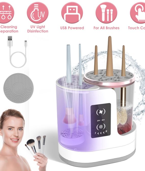 4‑in‑1 Electric Makeup Brush Cleaner – USB Powered