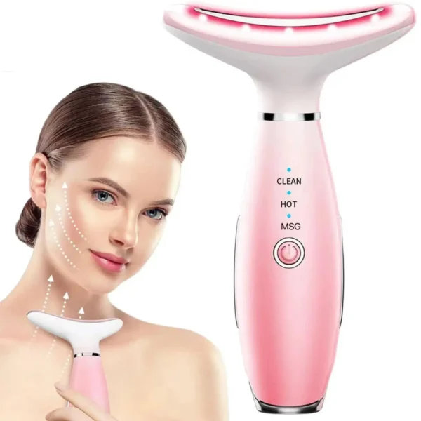 Neck & Face Massager – 3‑in‑1 Facial Sculpting Tool with Heat & Vibration | StarabeautyUSA