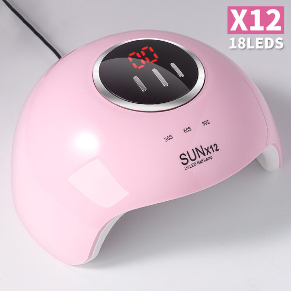 18‑LED UV LED Nail Dryer Lamp – Smart Sensor & LCD