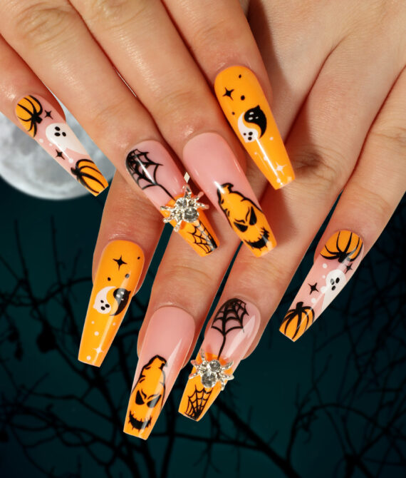 Halloween Press‑On Nails